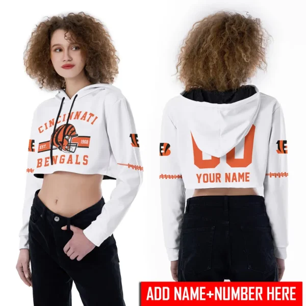 Cincinnati Bengals Personalized Combo Croptop Hoodie And Leggings AZLG628+AZHLTT628 - Image 2
