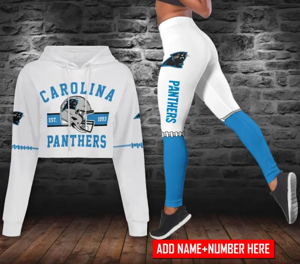 Carolina Panthers Personalized Combo Croptop Hoodie And Leggings AZLG629+AZHLTT629