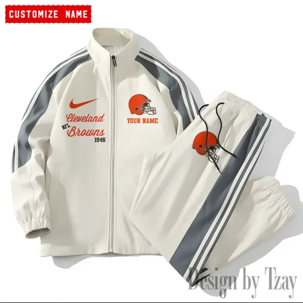 Cleveland Browns New Style Versatile Sports Set Jacket And Pants S9VSS2PS040