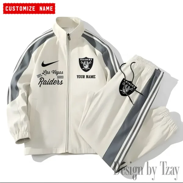 Las Vegas Raiders New Style Versatile Sports Set Jacket And Pants S9VSS2PS049