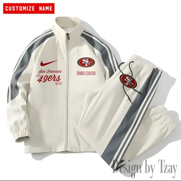 San Francisco 49ers New Style Versatile Sports Set Jacket And Pants S9VSS2PS060