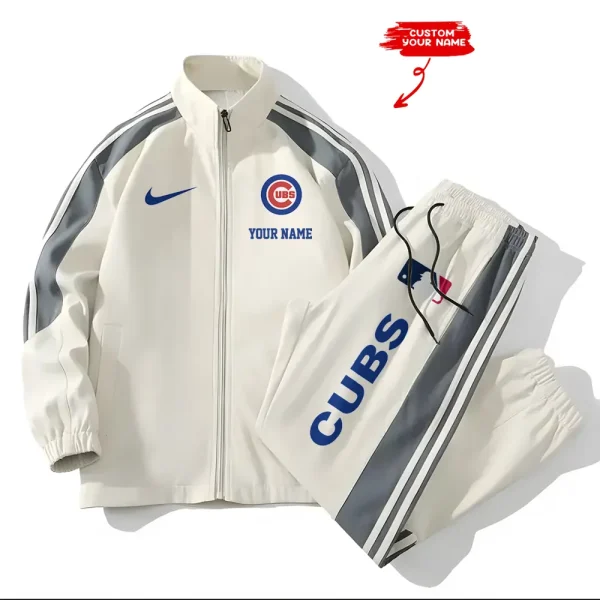 Chicago Cubs MLB New Style Versatile Sports Set Jacket And Pants S9VSS2PS069