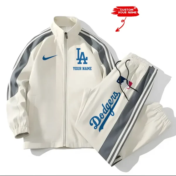 Los Angeles Dodgers MLB New Style Versatile Sports Set Jacket And Pants S9VSS2PS078