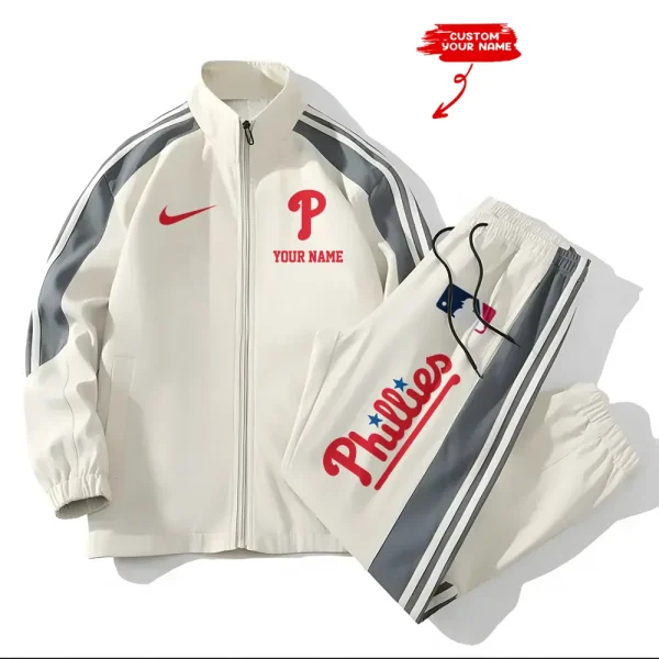 Philadelphia Phillies MLB New Style Versatile Sports Set Jacket And Pants S9VSS2PS085