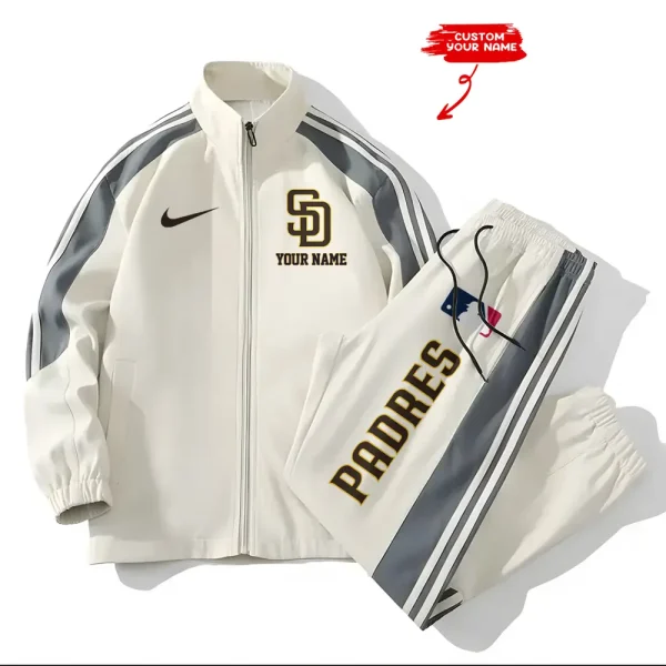 San Diego Padres MLB New Style Versatile Sports Set Jacket And Pants S9VSS2PS087