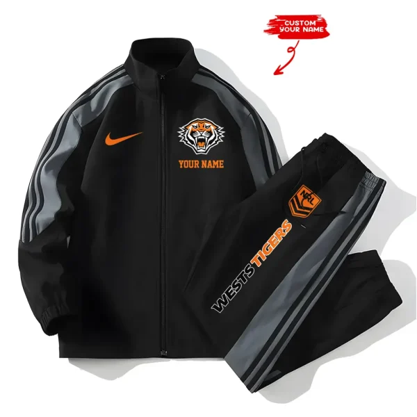 Wests Tigers NRL New Style Versatile Sports Set Jacket And Pants S9VSS2PS101 - Image 2