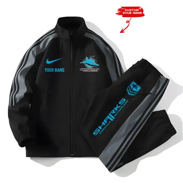 Cronulla-Sutherland Sharks NRL New Style Versatile Sports Set Jacket And Pants S9VSS2PS102