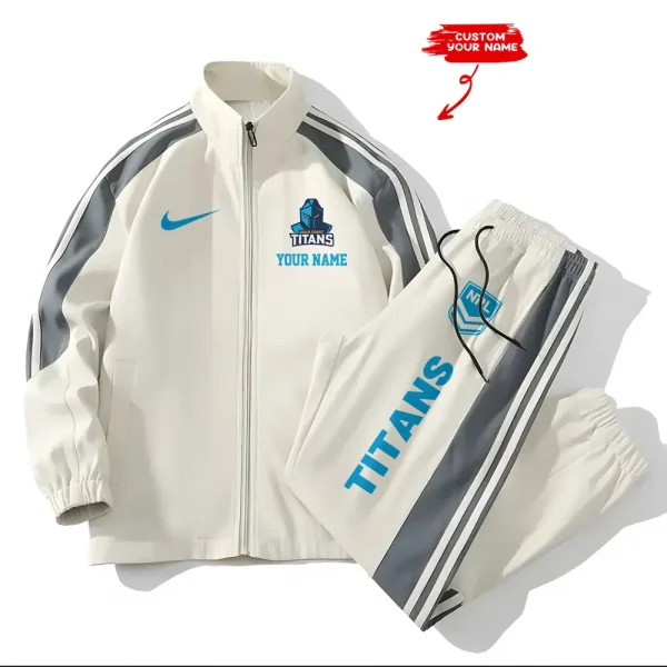 Gold Coast Titans NRL New Style Versatile Sports Set Jacket And Pants S9VSS2PS104