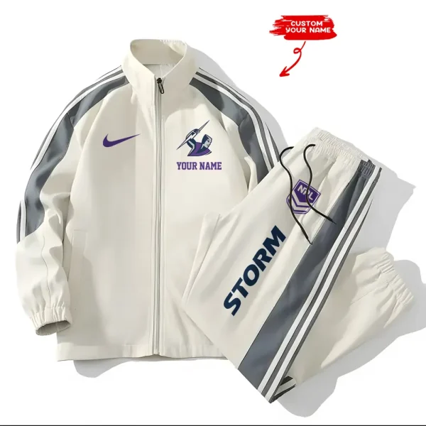 Melbourne Storm NRL New Style Versatile Sports Set Jacket And Pants S9VSS2PS106 - Image 2