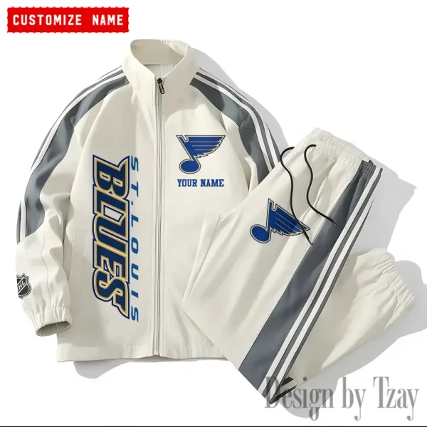 St. Louis Blues NHL New Style Versatile Sports Set Jacket And Pants S9VSS2PS118 - Image 2