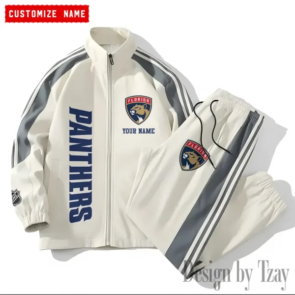 Florida Panthers NHL New Style Versatile Sports Set Jacket And Pants S9VSS2PS131 - Image 2