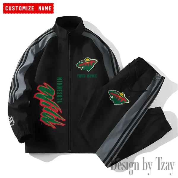 Minnesota Wild NHL New Style Versatile Sports Set Jacket And Pants S9VSS2PS133