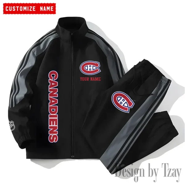 Montréal Canadiens NHL New Style Versatile Sports Set Jacket And Pants S9VSS2PS134 - Image 2