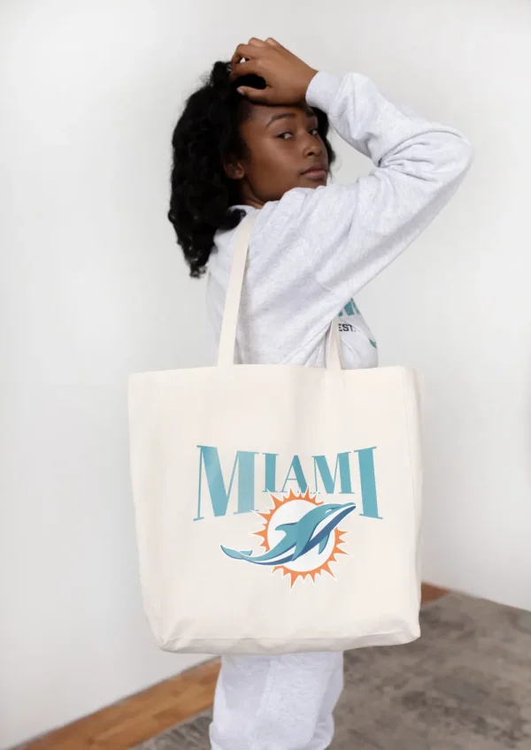 Miami Dolphins Canvas Tote Bag AZCANVASBAG035 - Image 3