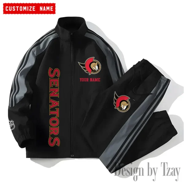 Ottawa Senators NHL New Style Versatile Sports Set Jacket And Pants S9VSS2PS139 - Image 2