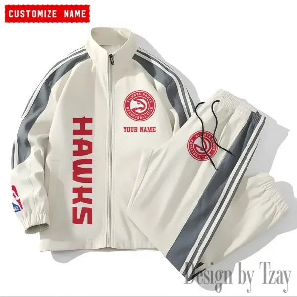 Atlanta Hawks NBA  New Style Versatile Sports Set Jacket And Pants S9VSS2PS158