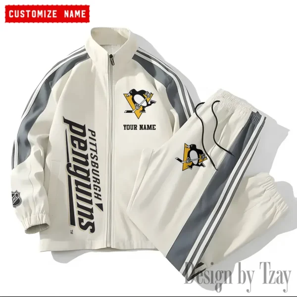 Pittsburgh Penguins NHL New Style Versatile Sports Set Jacket And Pants S9VSS2PS141