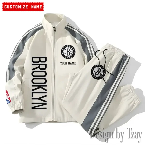 Brooklyn Nets NBA New Style Versatile Sports Set Jacket And Pants S9VSS2PS160