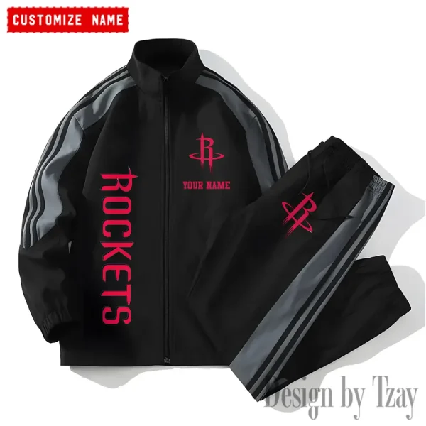 Houston Rockets NBA New Style Versatile Sports Set Jacket And Pants S9VSS2PS172