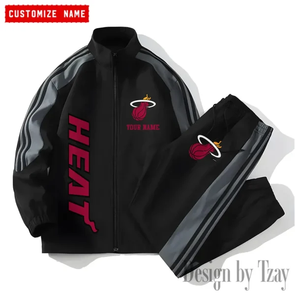 Miami Heat NBA New Style Versatile Sports Set Jacket And Pants S9VSS2PS177