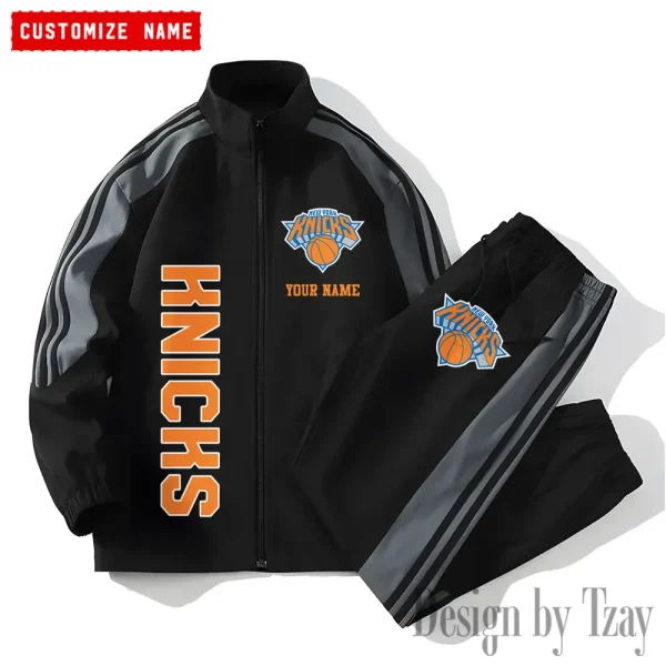 New York Knicks NBA New Style Versatile Sports Set Jacket And Pants S9VSS2PS181