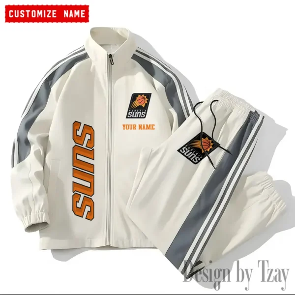 Phoenix Suns NBA New Style Versatile Sports Set Jacket And Pants S9VSS2PS185 - Image 2