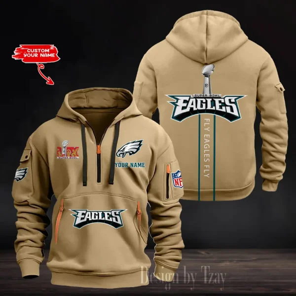 Philadelphia Eagles Heavy Hoodie AZHEAVYHD381 - Image 2