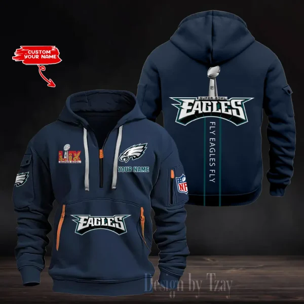 Philadelphia Eagles Heavy Hoodie AZHEAVYHD381 - Image 3