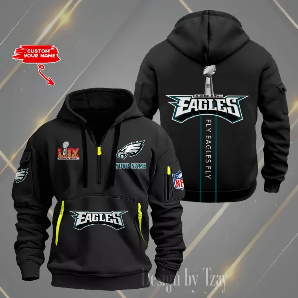 Philadelphia Eagles Heavy Hoodie AZHEAVYHD381 - Image 4