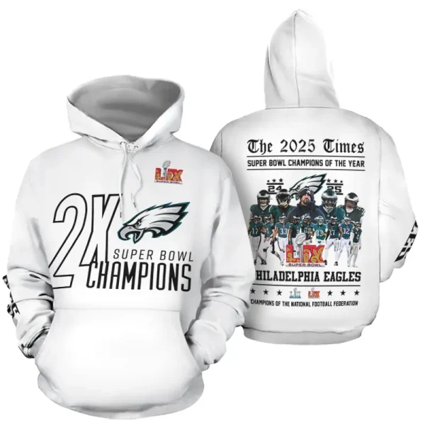 Philadelphia Eagles 3D Printed Pullover Hoodie AZHD737 - Image 2