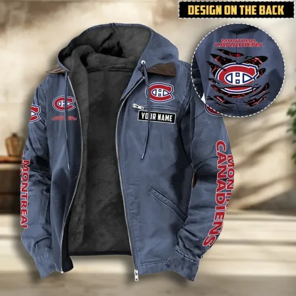 NHL Montreal Canadiens Men's Casual Padded Jacket Hooded VITHCJ195