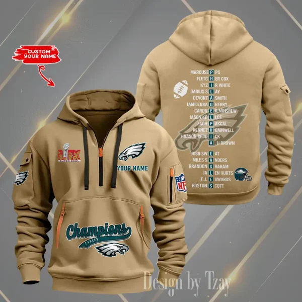 Philadelphia Eagles Heavy Hoodie AZHEAVYHD382 - Image 2