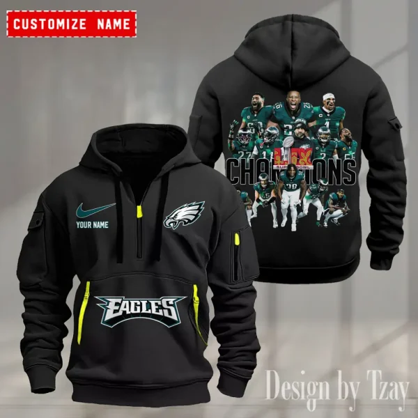 Philadelphia Eagles Heavy Hoodie AZHEAVYHD383 - Image 2