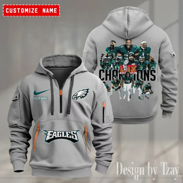 Philadelphia Eagles Heavy Hoodie AZHEAVYHD383 - Image 3