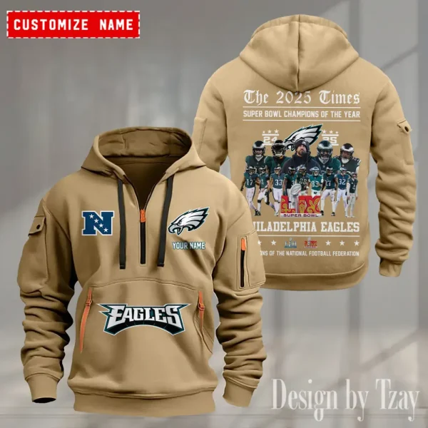 Philadelphia Eagles Heavy Hoodie AZHEAVYHD384 - Image 2