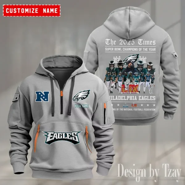 Philadelphia Eagles Heavy Hoodie AZHEAVYHD384 - Image 3