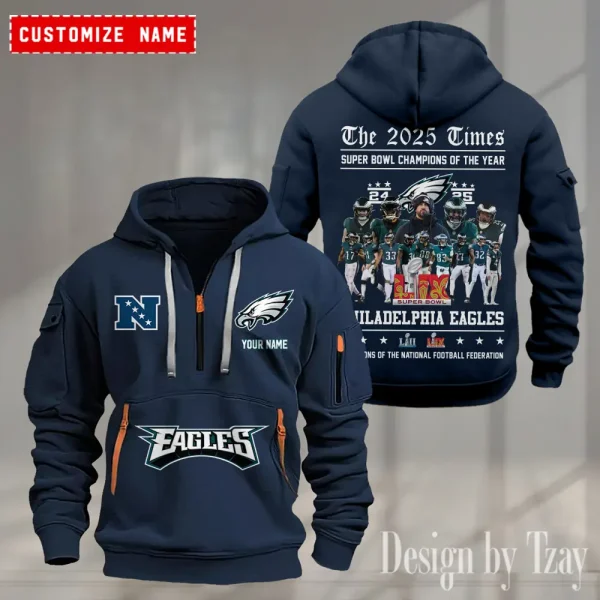 Philadelphia Eagles Heavy Hoodie AZHEAVYHD384 - Image 4