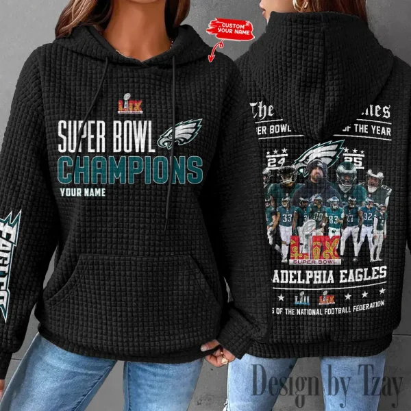 Philadelphia Eagles New Waffle Hoodies SPTNWH132 - Image 2