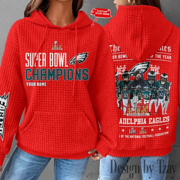 Philadelphia Eagles New Waffle Hoodies SPTNWH132 - Image 3