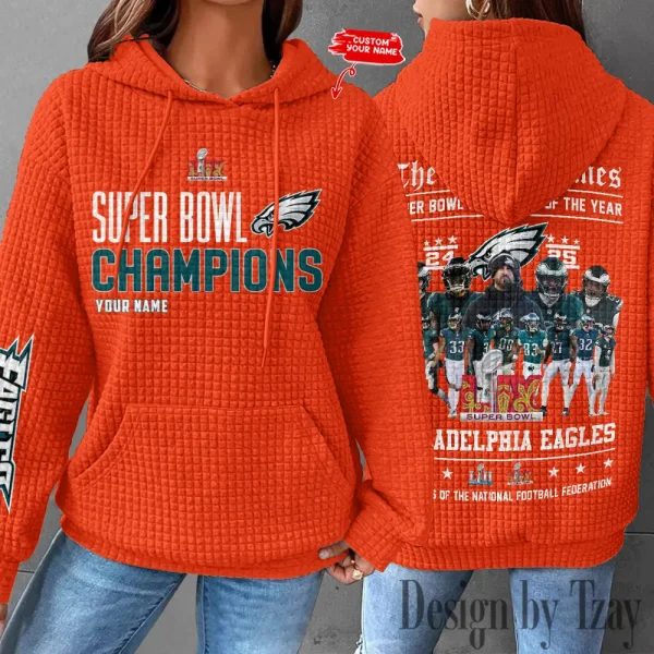 Philadelphia Eagles New Waffle Hoodies SPTNWH132 - Image 4