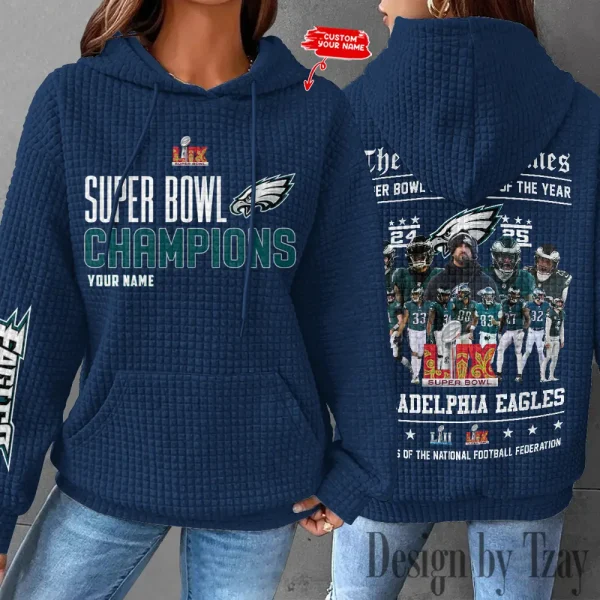 Philadelphia Eagles New Waffle Hoodies SPTNWH132 - Image 5