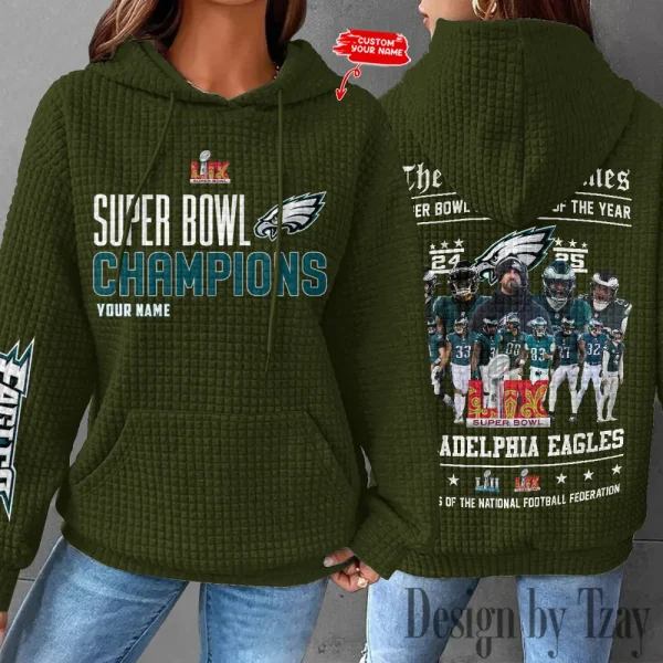 Philadelphia Eagles New Waffle Hoodies SPTNWH132 - Image 6