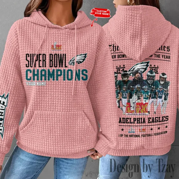 Philadelphia Eagles New Waffle Hoodies SPTNWH132 - Image 7