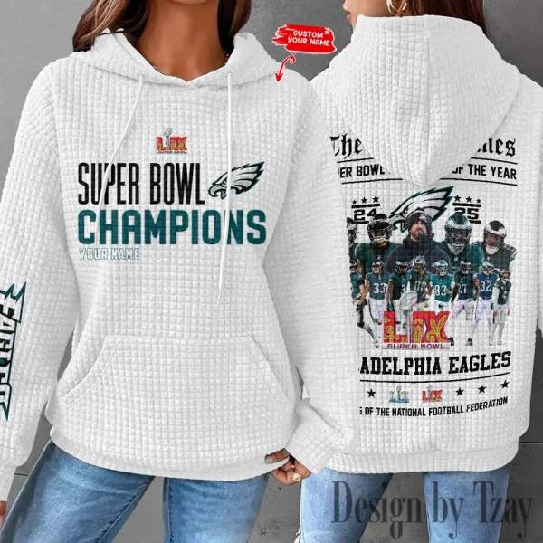 Philadelphia Eagles New Waffle Hoodies SPTNWH132 - Image 8