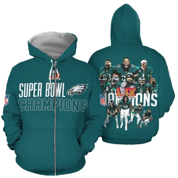 Philadelphia Eagles 3D Printed Pullover Hoodie AZHD740