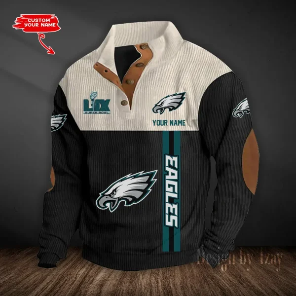 Philadelphia Eagles Double Stand Collar Sport Hoodies S9DBSCH1391