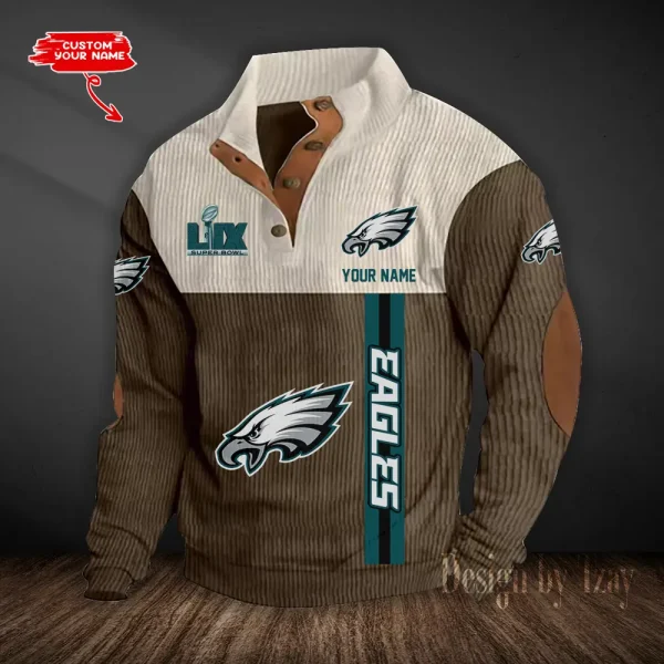 Philadelphia Eagles Double Stand Collar Sport Hoodies S9DBSCH1391 - Image 5