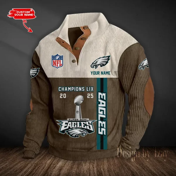 Philadelphia Eagles Double Stand Collar Sport Hoodies S9DBSCH1393