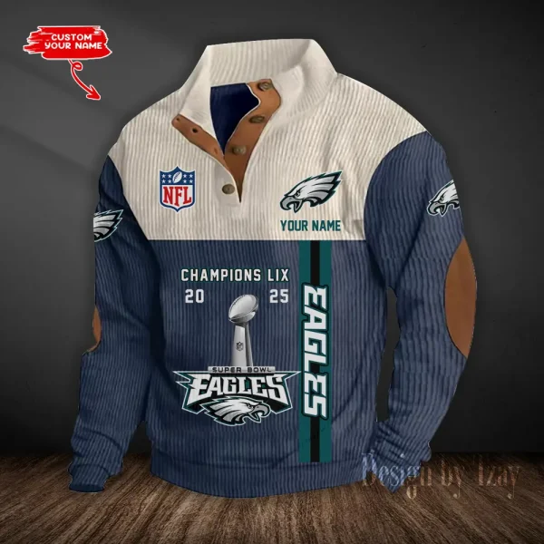 Philadelphia Eagles Double Stand Collar Sport Hoodies S9DBSCH1393 - Image 5