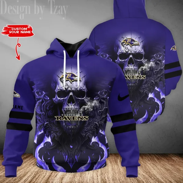 Baltimore Ravens 3D Printed Pullover Hoodie AZHD746